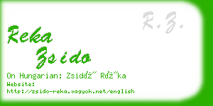 reka zsido business card